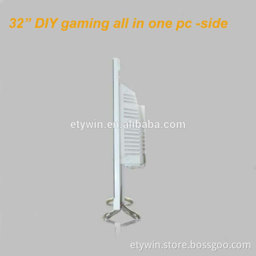 New design 32 inch desktop oem all in one pc ,gaming computer All In One PC barebone system without HDD,CPU,Memory
